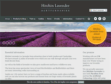Tablet Screenshot of hitchinlavender.com